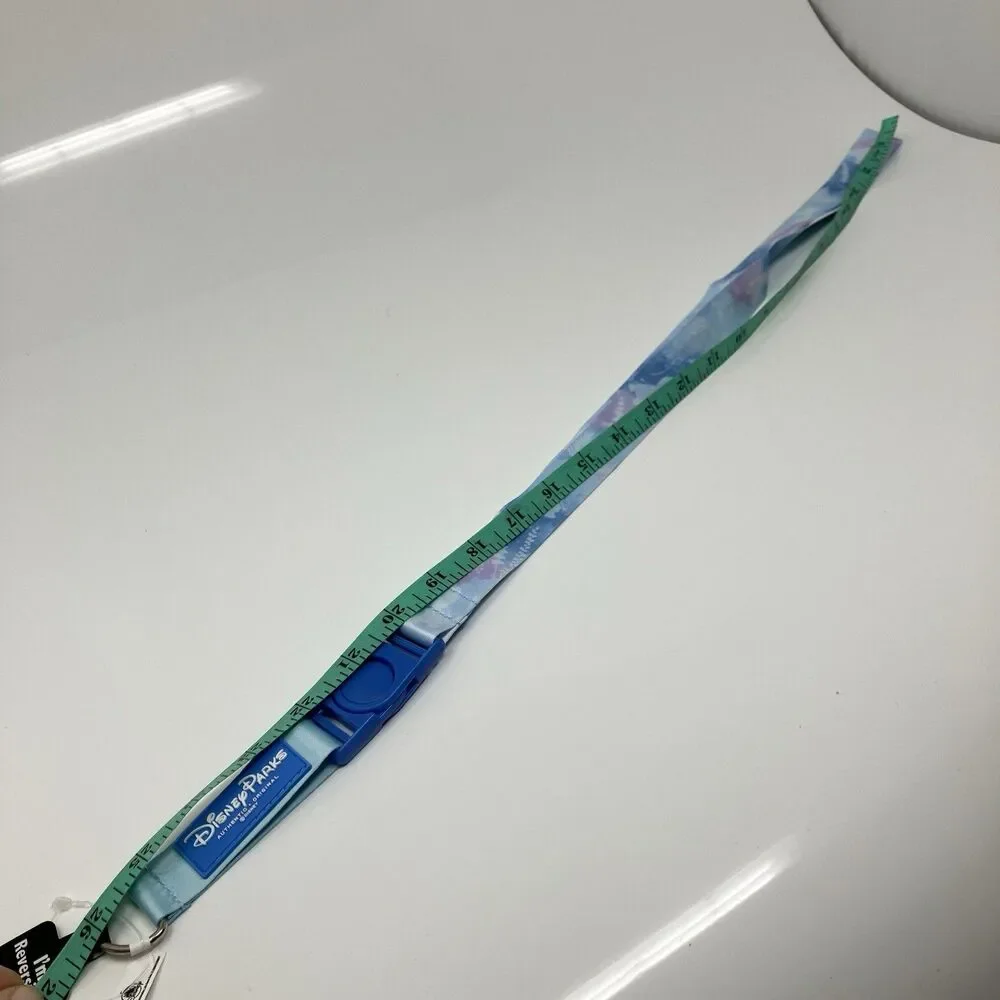 Disney Parks Lanyard Frozen 2 Elsa Anna Olaf Reversible Blue Badge Holder